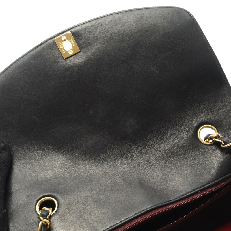 香奈兒 (CHANEL) 絎縫 Diana 翻蓋鏈條斜背包 A01165 皮革 GHW BK-6