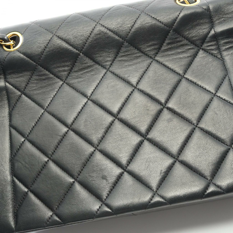 香奈兒 (CHANEL) 絎縫 Diana 翻蓋鏈條斜背包 A01165 皮革 GHW BK-9