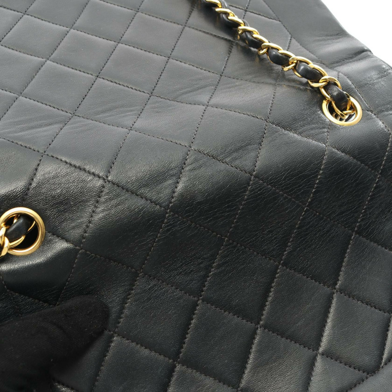 香奈兒 (CHANEL) 絎縫 Diana 翻蓋鏈條斜背包 A01165 皮革 GHW BK-10