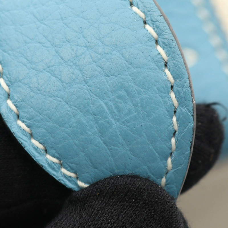 愛馬仕 Intercity 化妝單肩包 D Toile H Taurillon Clemence Ecru SHW-4