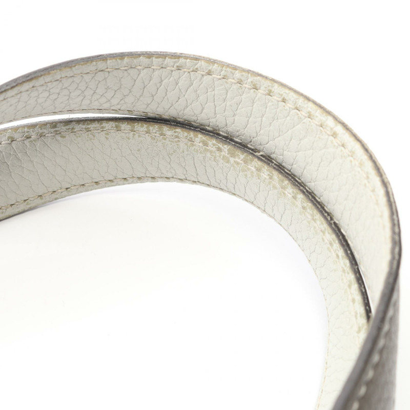 愛馬仕 Doble Sens 28 雙面托特包，Clemence 皮革，灰色/白色，二手 C-9