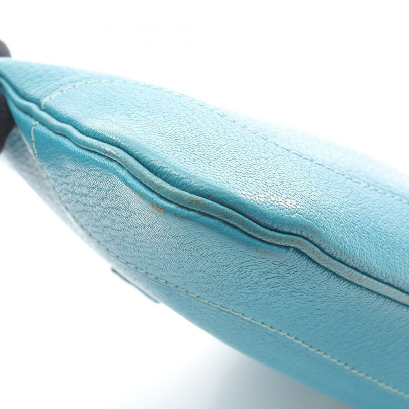 愛馬仕 Trim 24 肩背包，H 山羊皮，藍色，二手，女士，帶五金配件-5