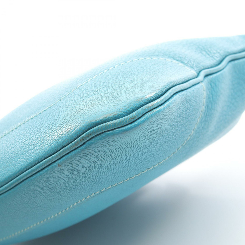 愛馬仕 Trim 24 肩背包，H 山羊皮，藍色，二手，女士，帶五金配件-6