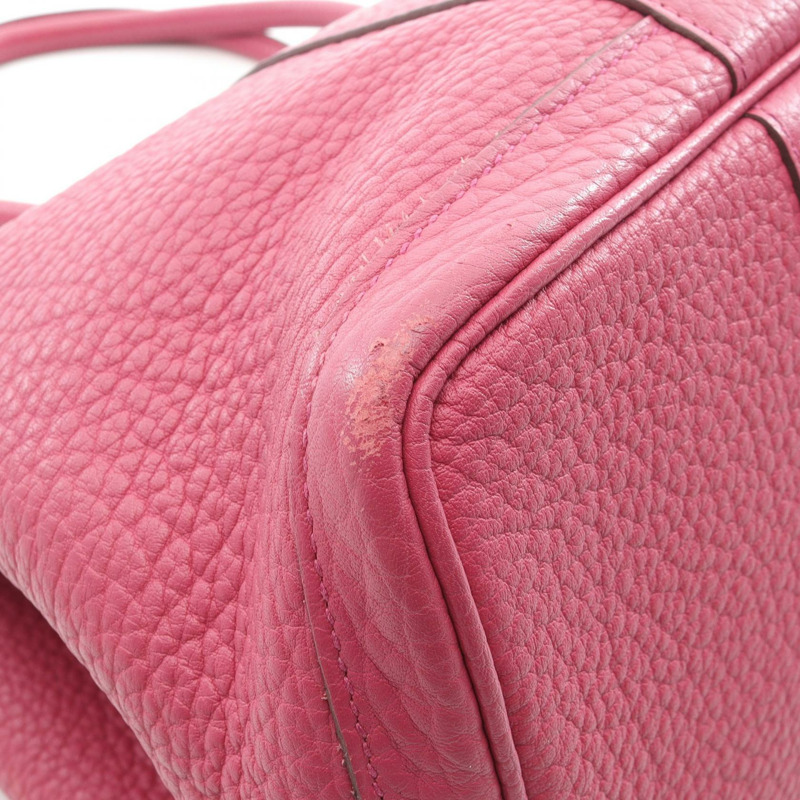 愛馬仕 Garden party PM 手提包 P Fjord 玫瑰木色皮革 二手 SHW-5