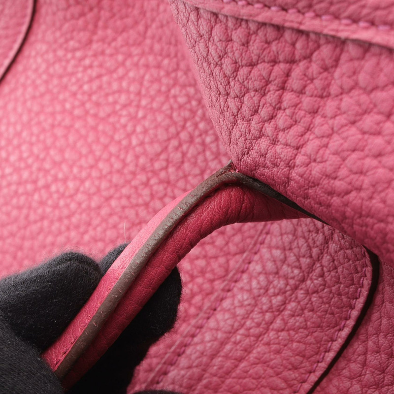 愛馬仕 Garden party PM 手提包 P Fjord 玫瑰木色皮革 二手 SHW-7