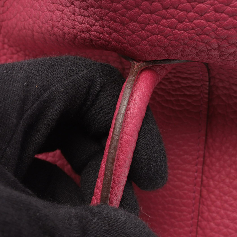 愛馬仕 Garden party PM 手提包 P Fjord 玫瑰木色皮革 二手 SHW-8