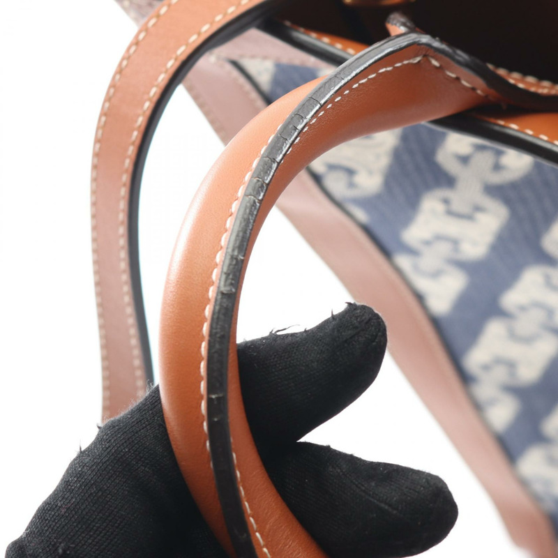 CELINE 小號垂直 Cabas Maillon Triomphe 托特包斜背包 192082CNN 帆布-7