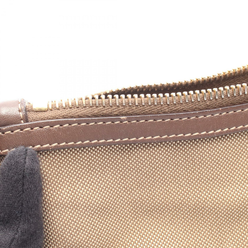 PRADA LOGO JACQUARD 斜背肩背包 BT867A 帆布皮革 米棕色-4