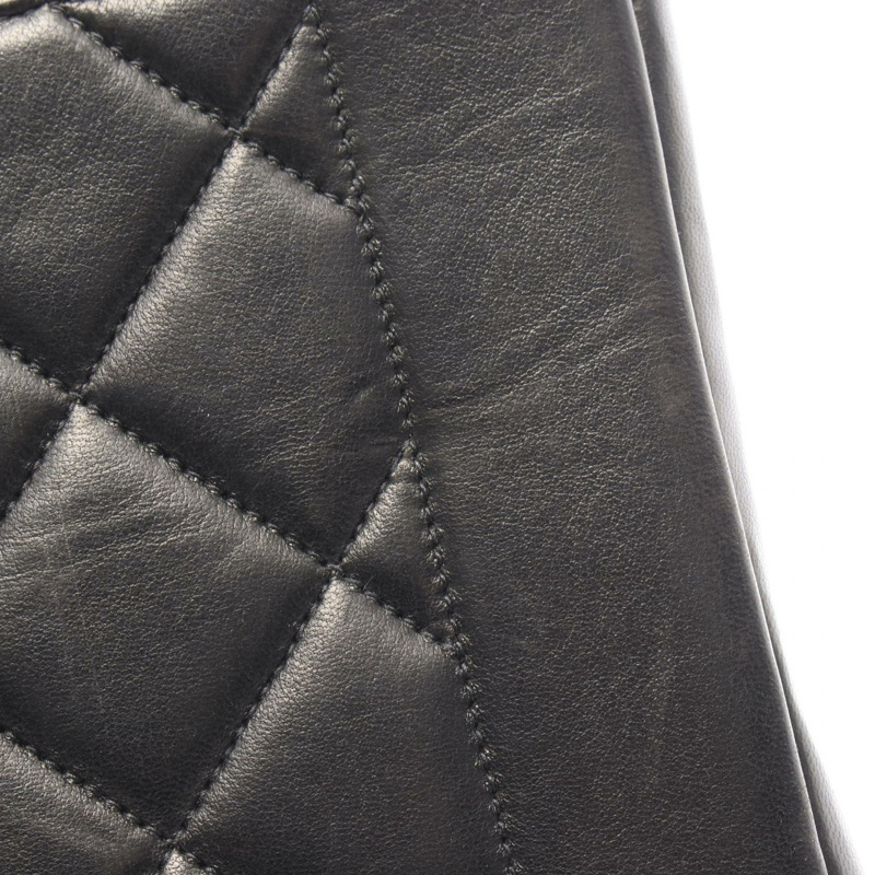 香奈兒 (CHANEL) 絎縫 Diana 翻蓋鏈條單背包 A01165 羊皮黑色金色五金二手-9