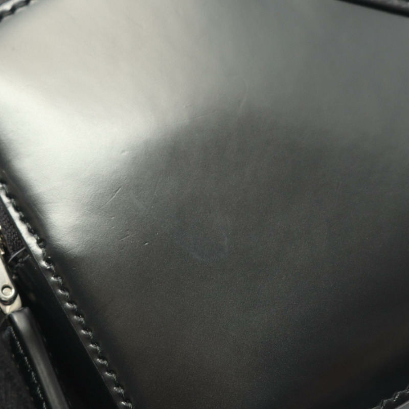 PRADA Re-Nylon 腰臀斜背包 2VH156 皮革黑色三角形標誌 二手-4