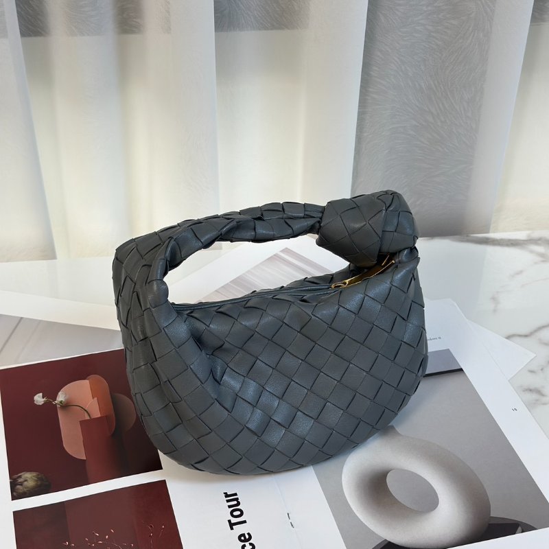 BOTTEGA VENETA Mini jodie和尚包 - 深灰藍-1