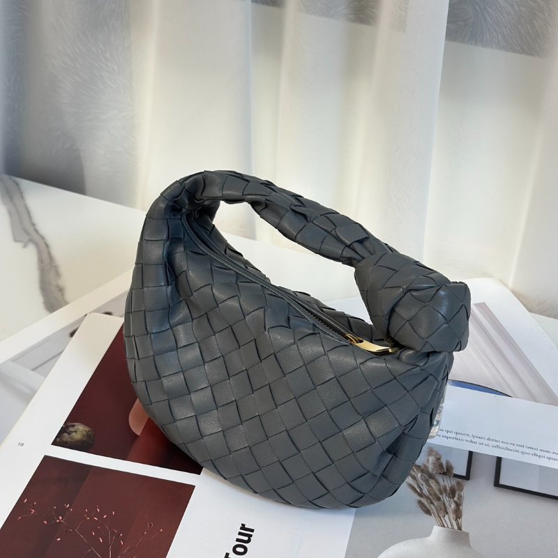 BOTTEGA VENETA Mini jodie和尚包 - 深灰藍-2