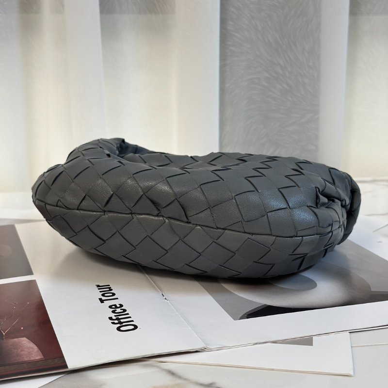 BOTTEGA VENETA Mini jodie和尚包 - 深灰藍-4