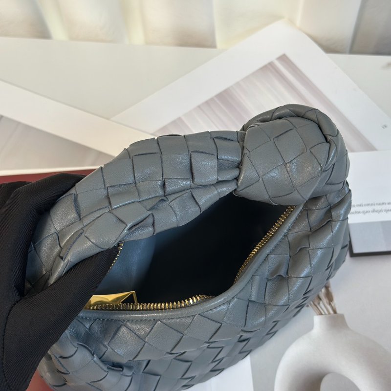 BOTTEGA VENETA Mini jodie和尚包 - 深灰藍-5