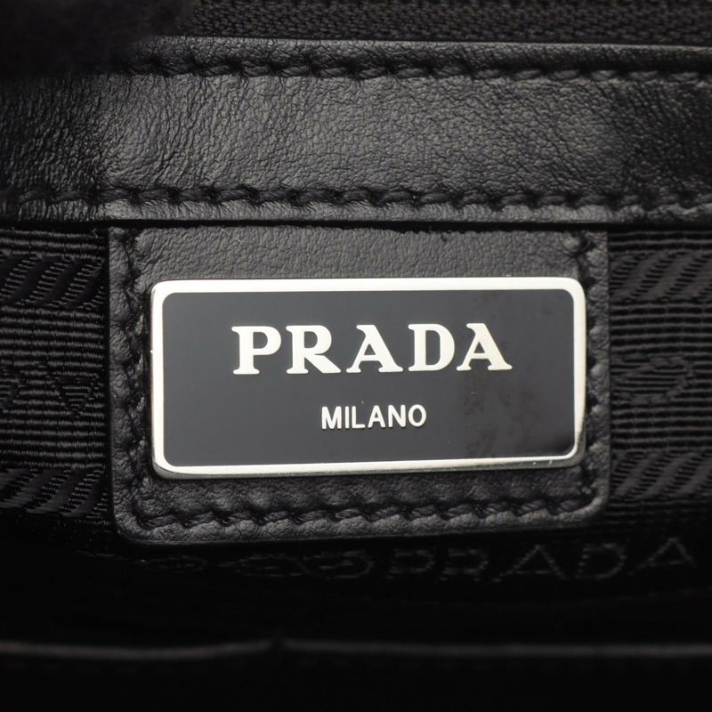 PRADA 商務包，Saffiano 皮革，稀有皮革，海軍藍，二手男士款-3