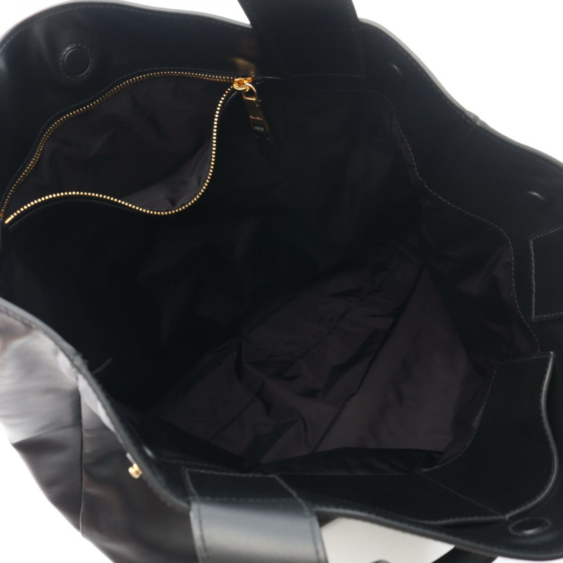 Miu Miu Hobo Tote 單肩包 5BC119 黑色皮革 二手 女款-2