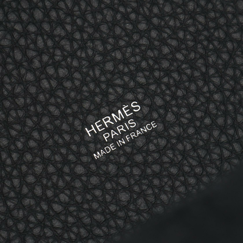 愛馬仕 Picotin Lock PM 托特水桶包 C Taurillon Clemence 黑色二手 SHW-3