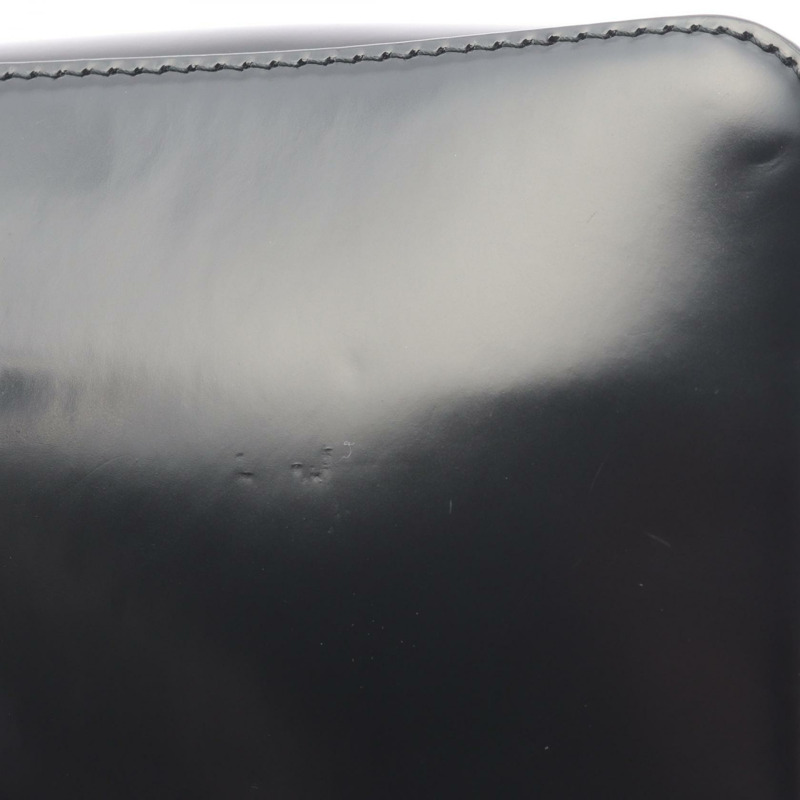 PRADA Brique 男士單肩斜背包 2VH070 漆皮黑色 二手-5