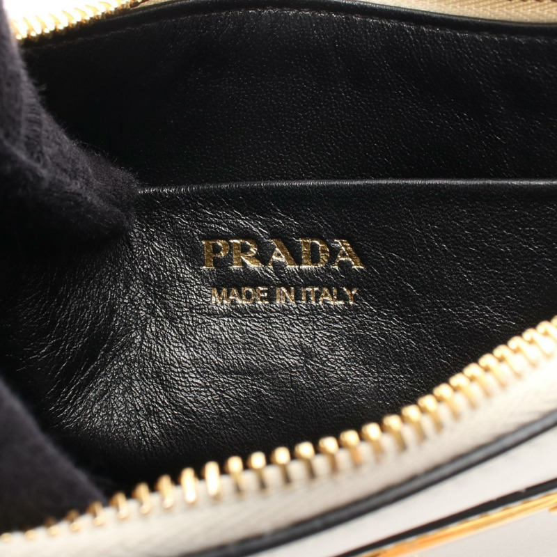 PRADA SOFT CALF ARCE 單肩斜背包 1BC194 白色皮革 二手 女士-3