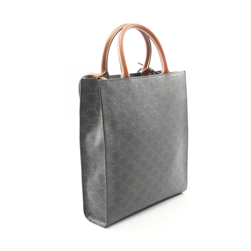 CELINE 小號筆電 Cabas Triomphe 手提單肩包 191542 帆布皮革-1