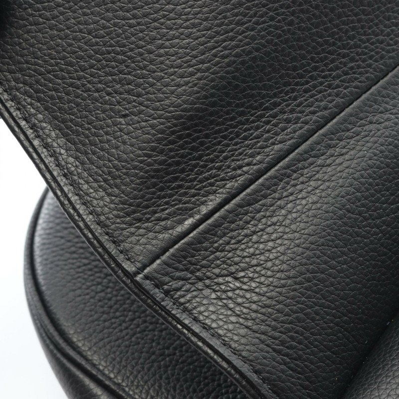 Christian Dior ERL 馬鞍腰包 1ADPO093 黑色皮革 二手 男士-4