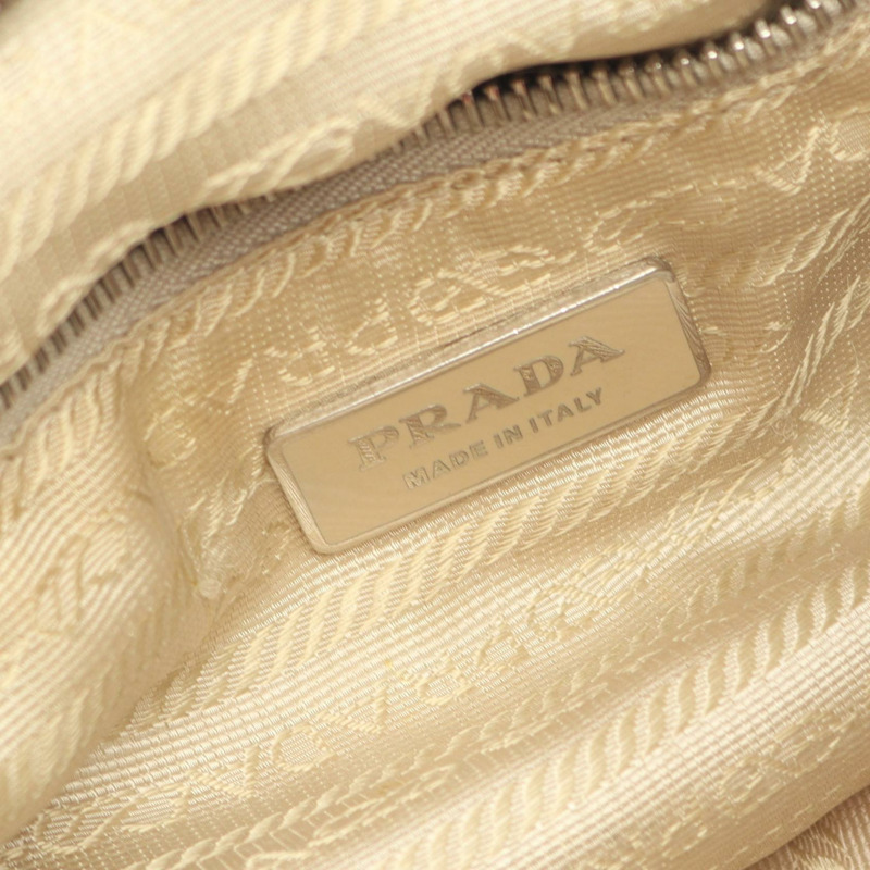 PRADA 7Q 棕色皮革手提單肩包（二手，女士）-3