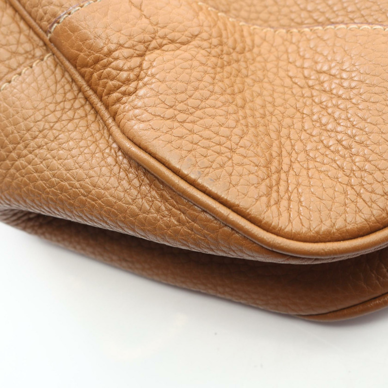 PRADA 7Q 棕色皮革手提單肩包（二手，女士）-6