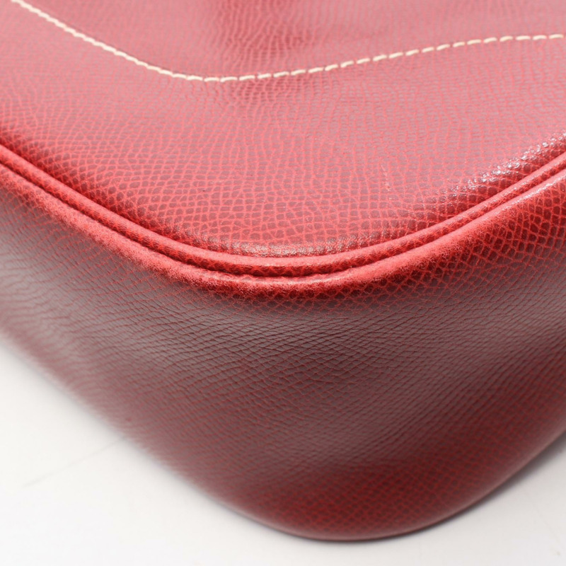 愛馬仕 Trim 31 肩背包 E Courchevel 皮革 紅色 二手 女士 SHW-5