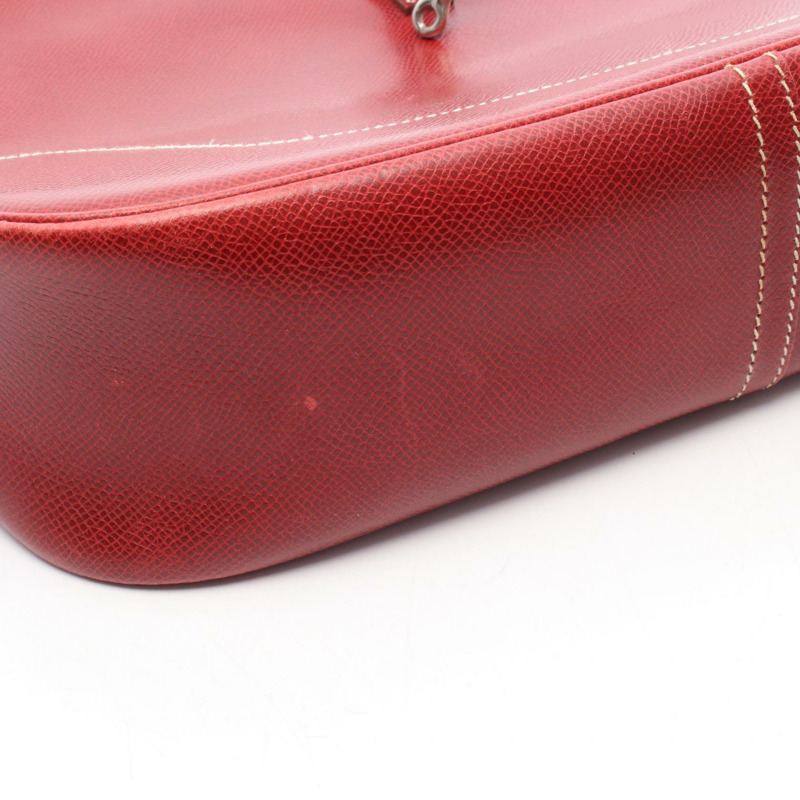 愛馬仕 Trim 31 肩背包 E Courchevel 皮革 紅色 二手 女士 SHW-6