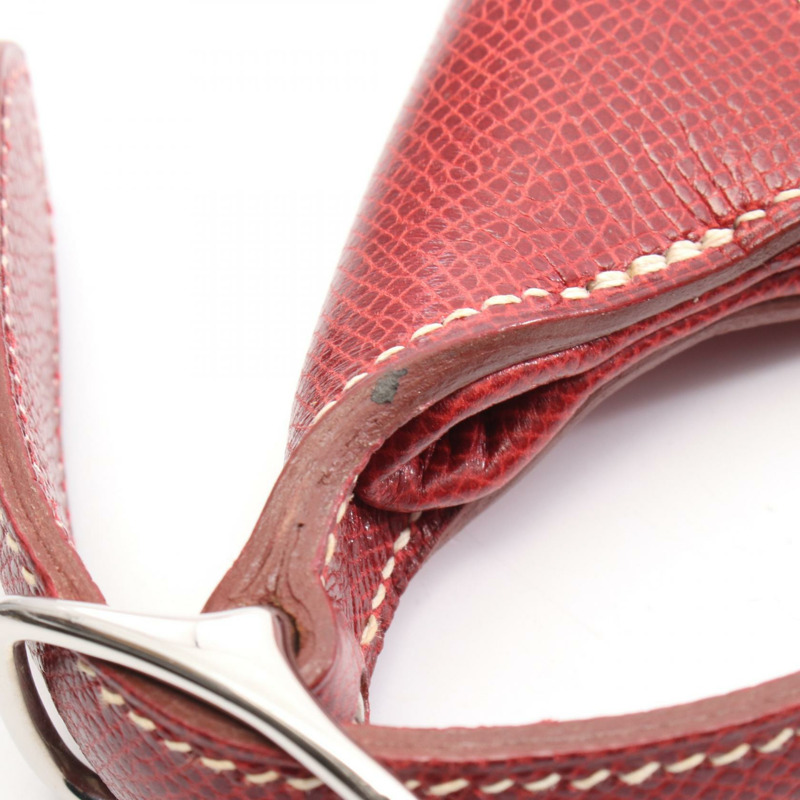 愛馬仕 Trim 31 肩背包 E Courchevel 皮革 紅色 二手 女士 SHW-8