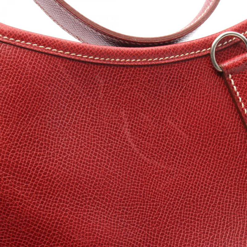 愛馬仕 Trim 31 肩背包 E Courchevel 皮革 紅色 二手 女士 SHW-10