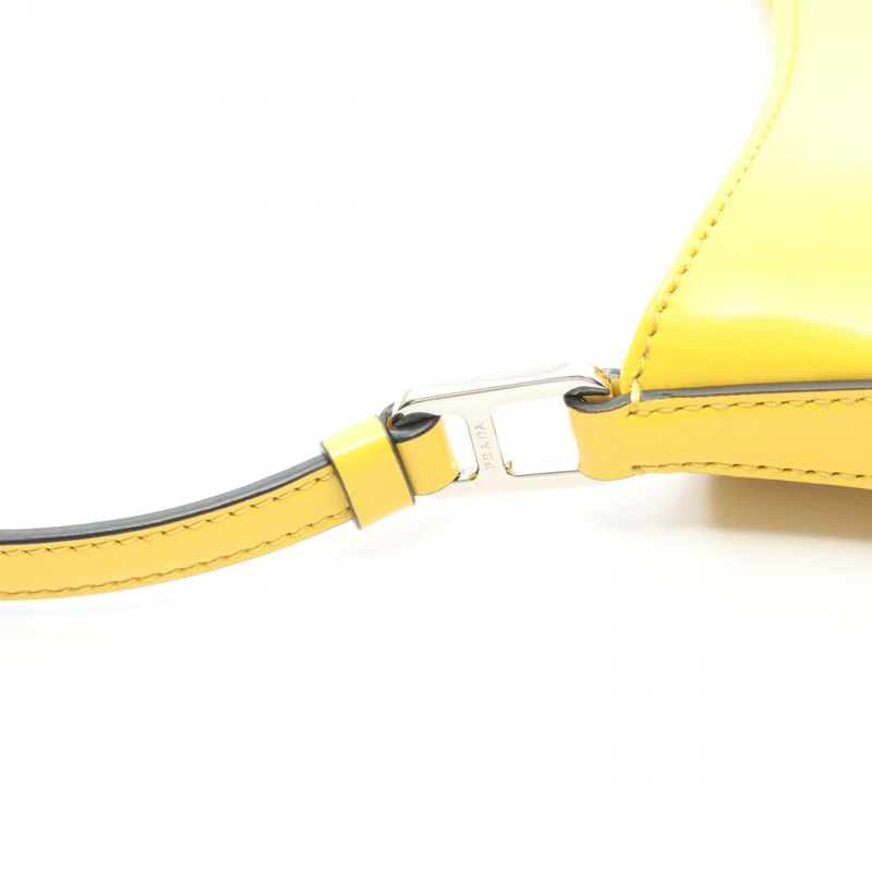 PRADA Creo 肩背包 1BC499 黃色磨砂皮 二手 女士-4