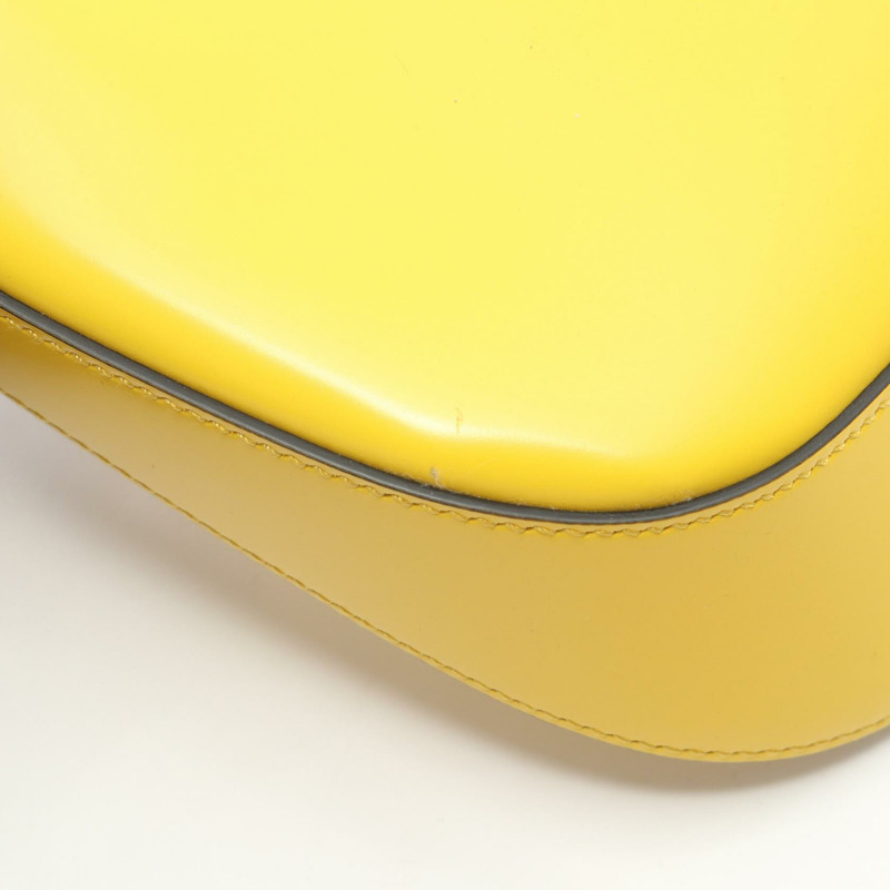 PRADA Creo 肩背包 1BC499 黃色磨砂皮 二手 女士-6