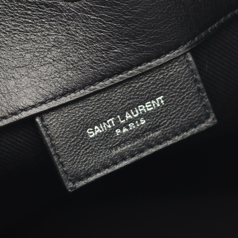 SAINT LAURENT PARIS RIVE GAUCHE 水桶肩背包 683559 皮革 黑色 二手-3
