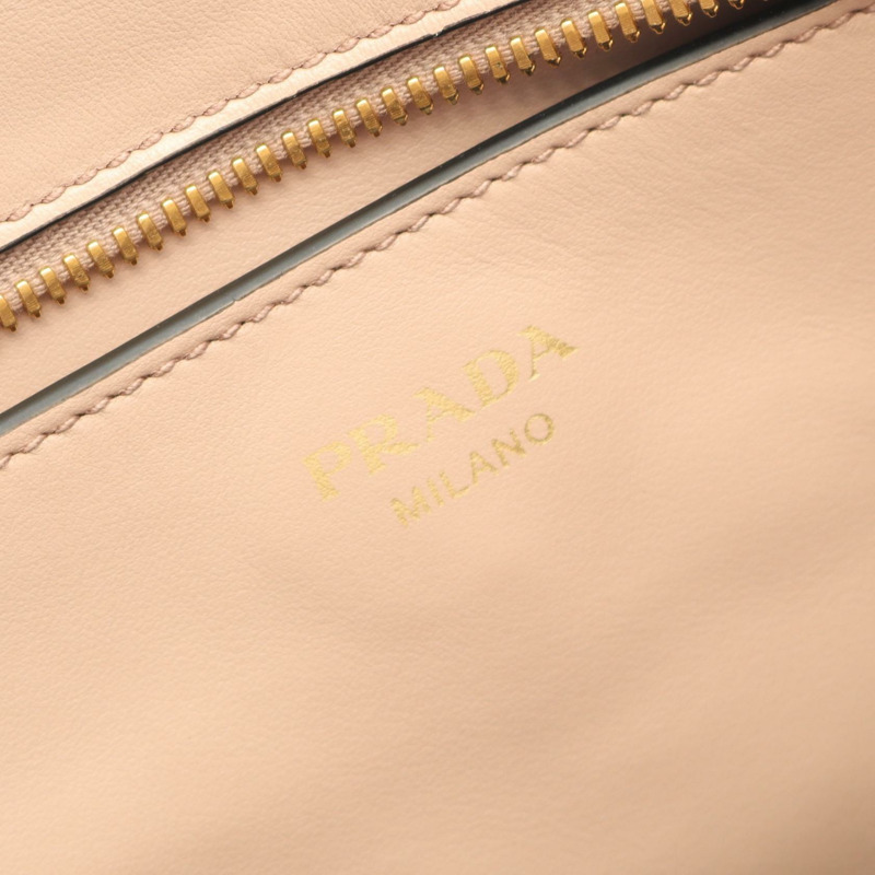 PRADA 粉紅 Saffiano 皮革手提單肩斜背包（二手女款）-3
