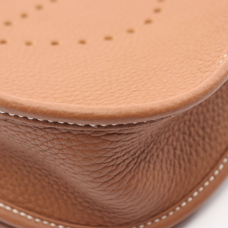 愛馬仕 Evelyne 3 PM 肩挎包 K Taurillon Clemence 黃金二手 SHW-5