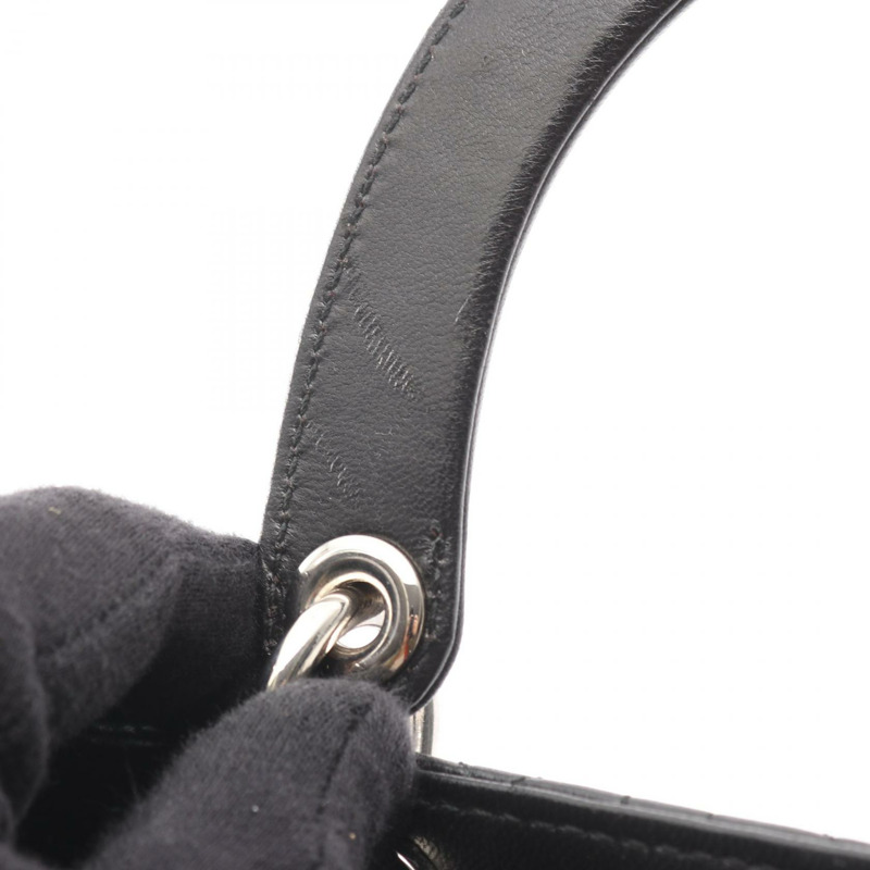 Dior LADY DIOR Cannage 肩背包，黑色皮革，二手，女士款，附五金配件-10