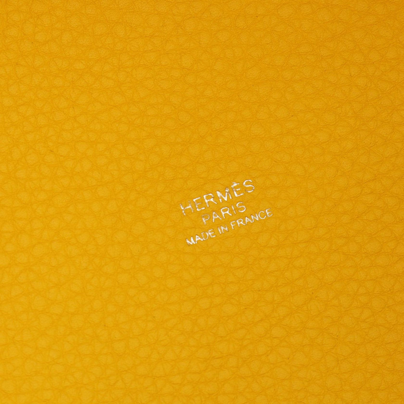 愛馬仕 Picotin Lock PM 托特水桶包 Z Taurillon Clemence Lime 二手 SHW-3