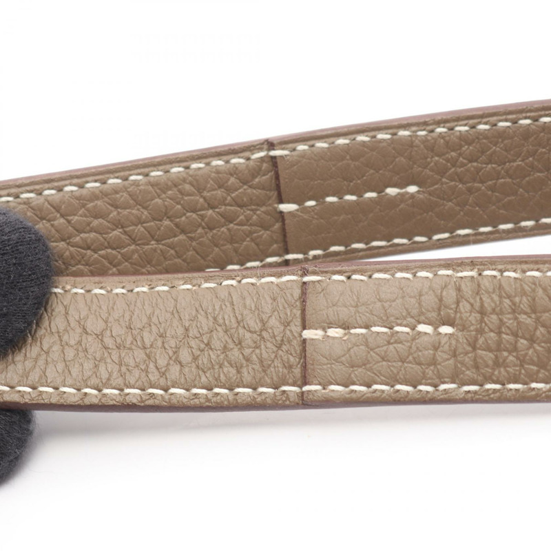 HERMES Cabas sellier 31 Tote 單肩包 Z Taurillon Clemence Etoupe 灰色 二手-6