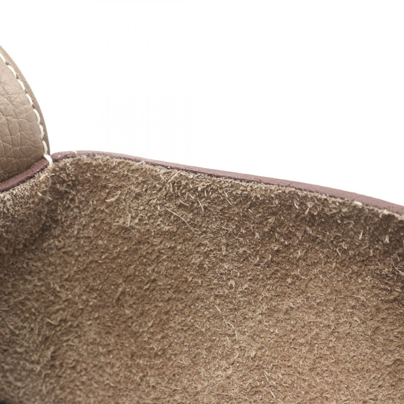 HERMES Cabas sellier 31 Tote 單肩包 Z Taurillon Clemence Etoupe 灰色 二手-7