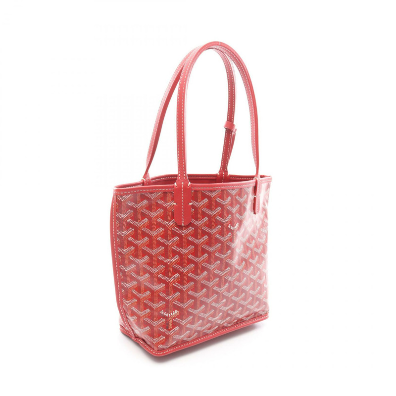GOYARD ANJOU MINI 手袋 ANJOUSMINCG02TY02P 帆布皮革 紅色 多色 二手-1