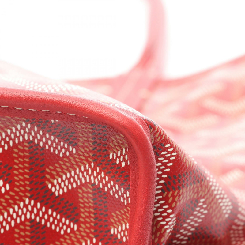 GOYARD ANJOU MINI 手袋 ANJOUSMINCG02TY02P 帆布皮革 紅色 多色 二手-5