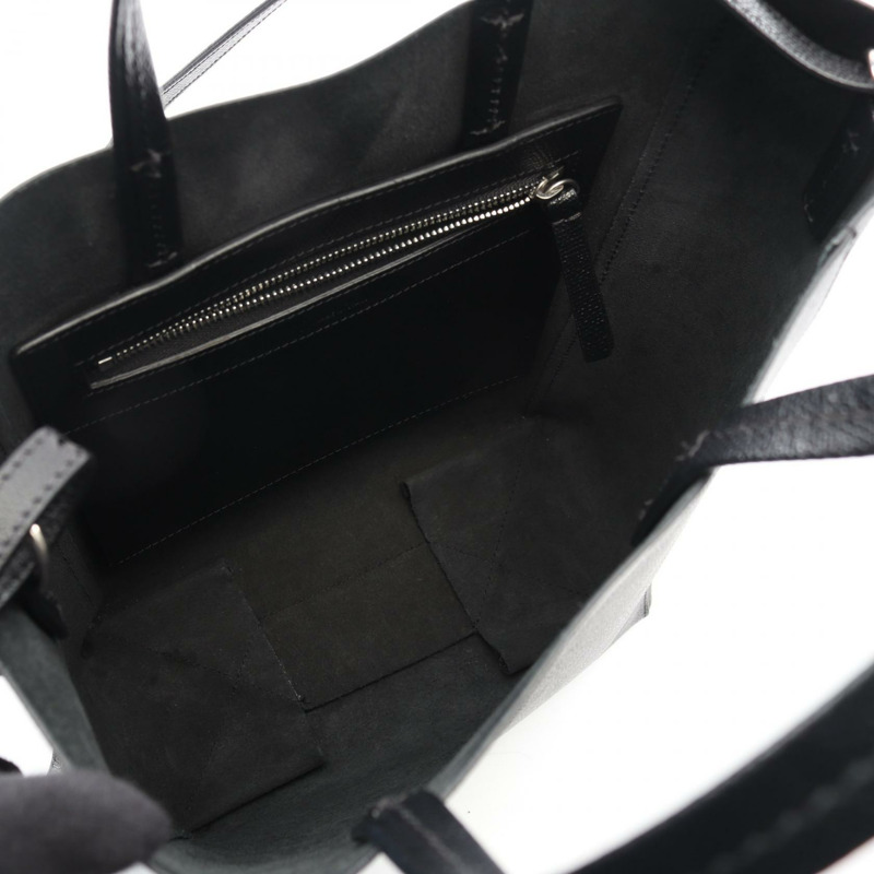 CELINE Vertical 小號 Cabas 單肩托特包 189813 黑色皮革 二手 女士-2