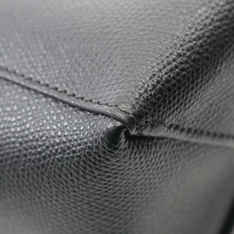 CELINE Vertical 小號 Cabas 單肩托特包 189813 黑色皮革 二手 女士-4