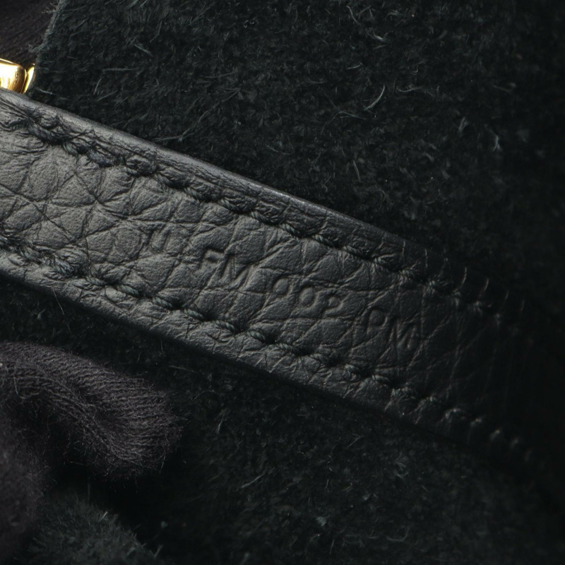 愛馬仕 Picotin Lock PM 手提包 U Taurillon Clemence 黑色 二手 女士 GHW-4