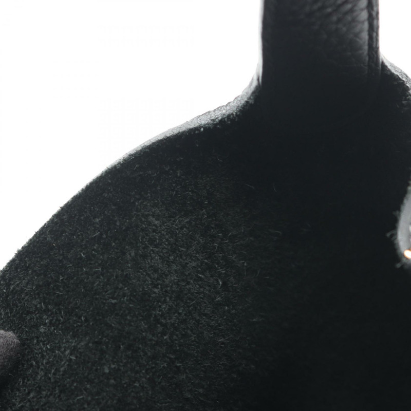 愛馬仕 Picotin Lock PM 手提包 U Taurillon Clemence 黑色 二手 女士 GHW-5