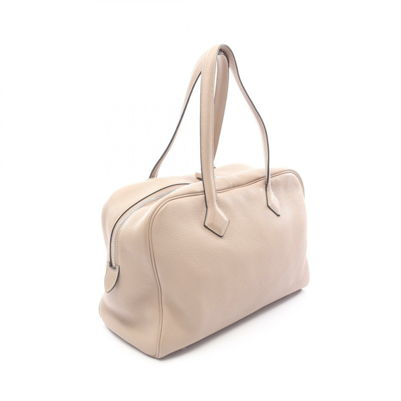 HERMES Victoria 35 手提包 K Taurillon Clemence Gristourterelle 二手 SHW-1