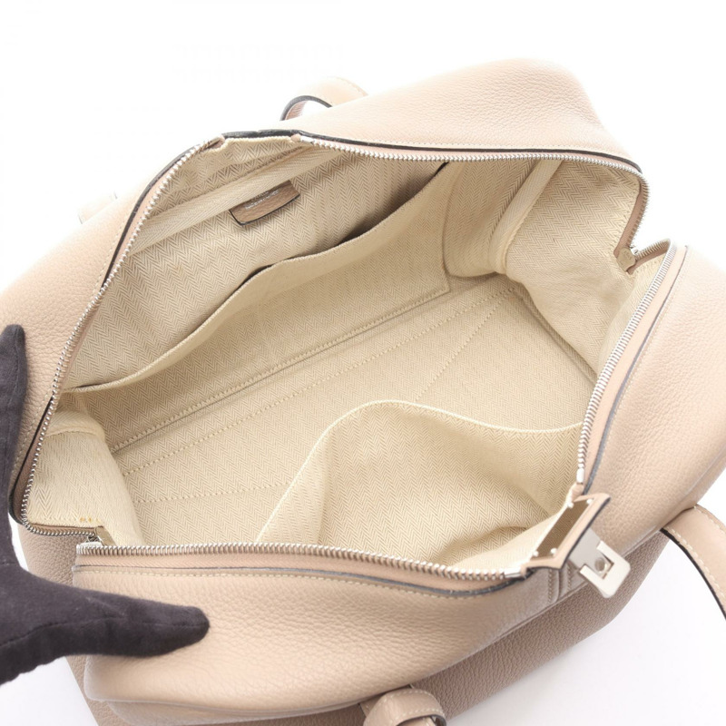 HERMES Victoria 35 手提包 K Taurillon Clemence Gristourterelle 二手 SHW-2