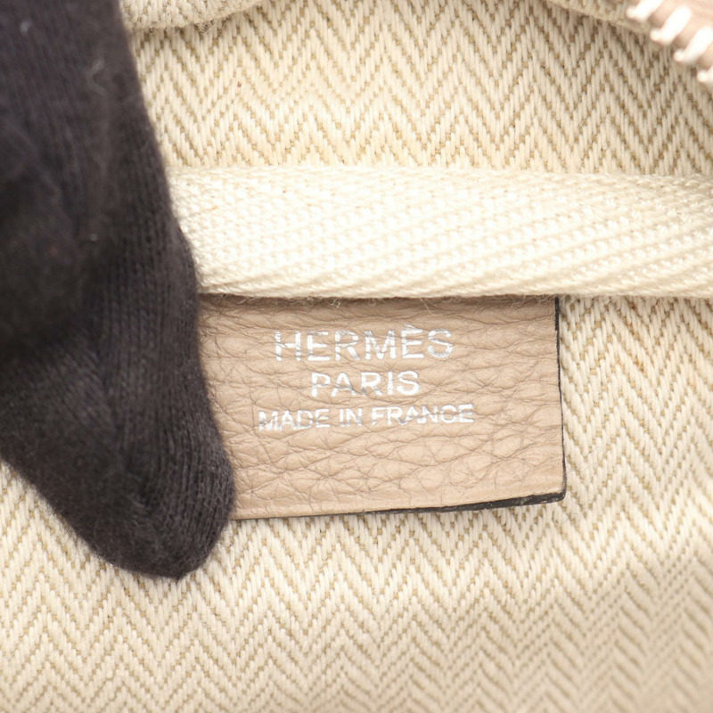 HERMES Victoria 35 手提包 K Taurillon Clemence Gristourterelle 二手 SHW-3