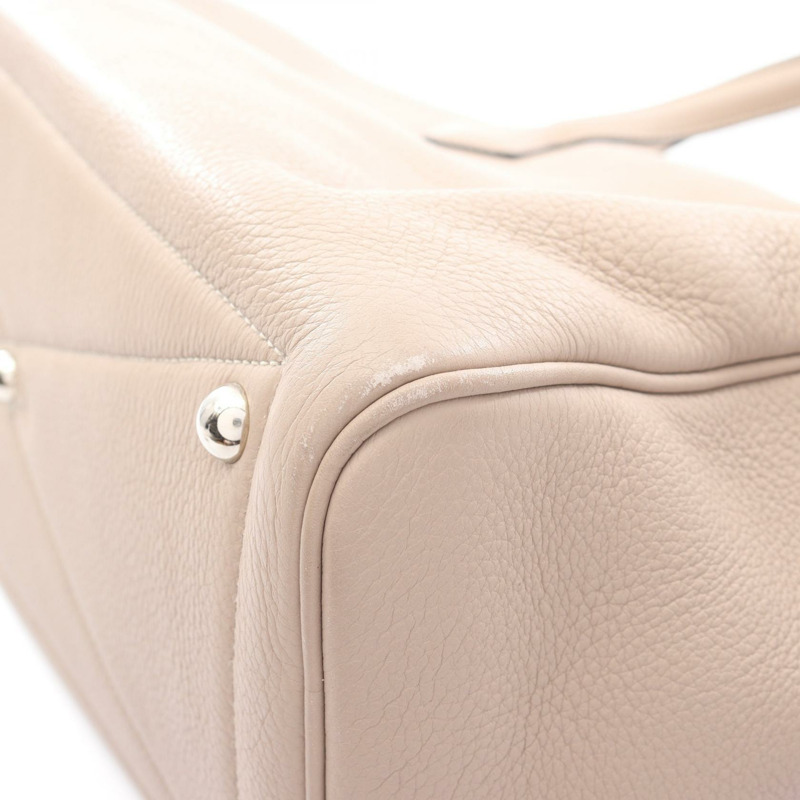 HERMES Victoria 35 手提包 K Taurillon Clemence Gristourterelle 二手 SHW-6